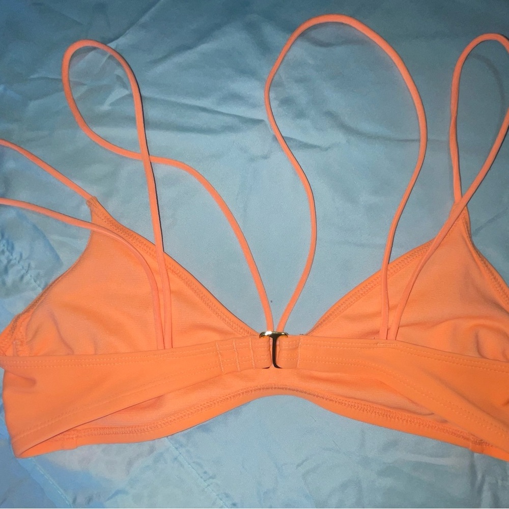 Women's Orange Bikini Top